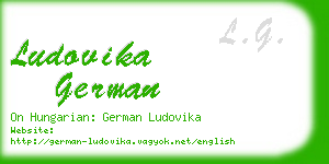 ludovika german business card